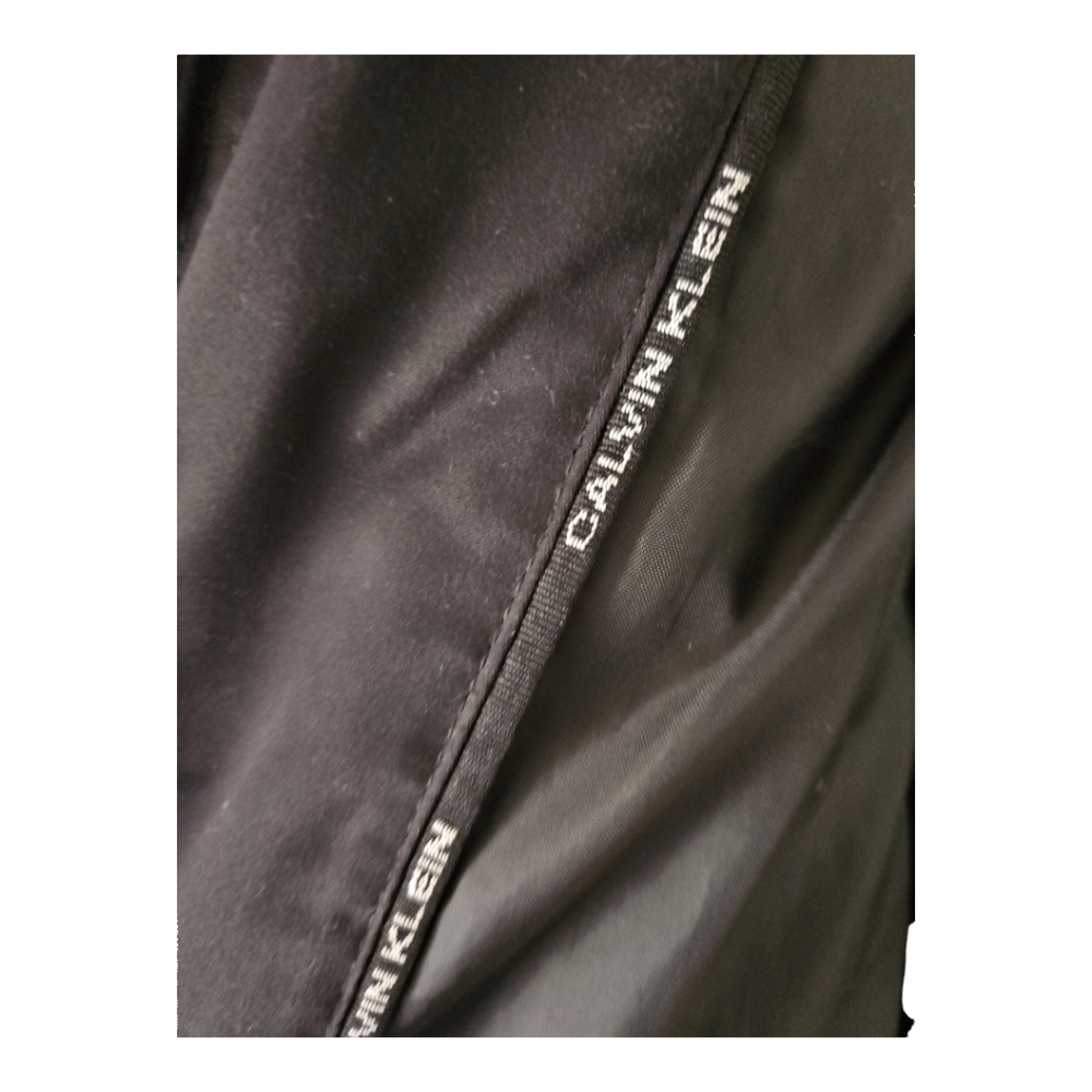 Calvin Kleon Down Coat Size XS Black Full 2 Way Zip Pockets - Picture 6 of 11